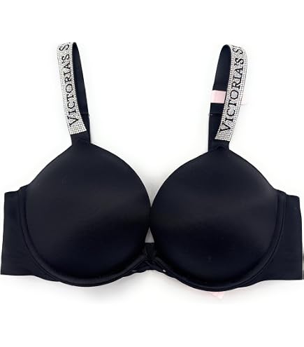 Victoria's Secret Bra Bombshell Add 2 Cups Shimmer Lace (34A, Blue
